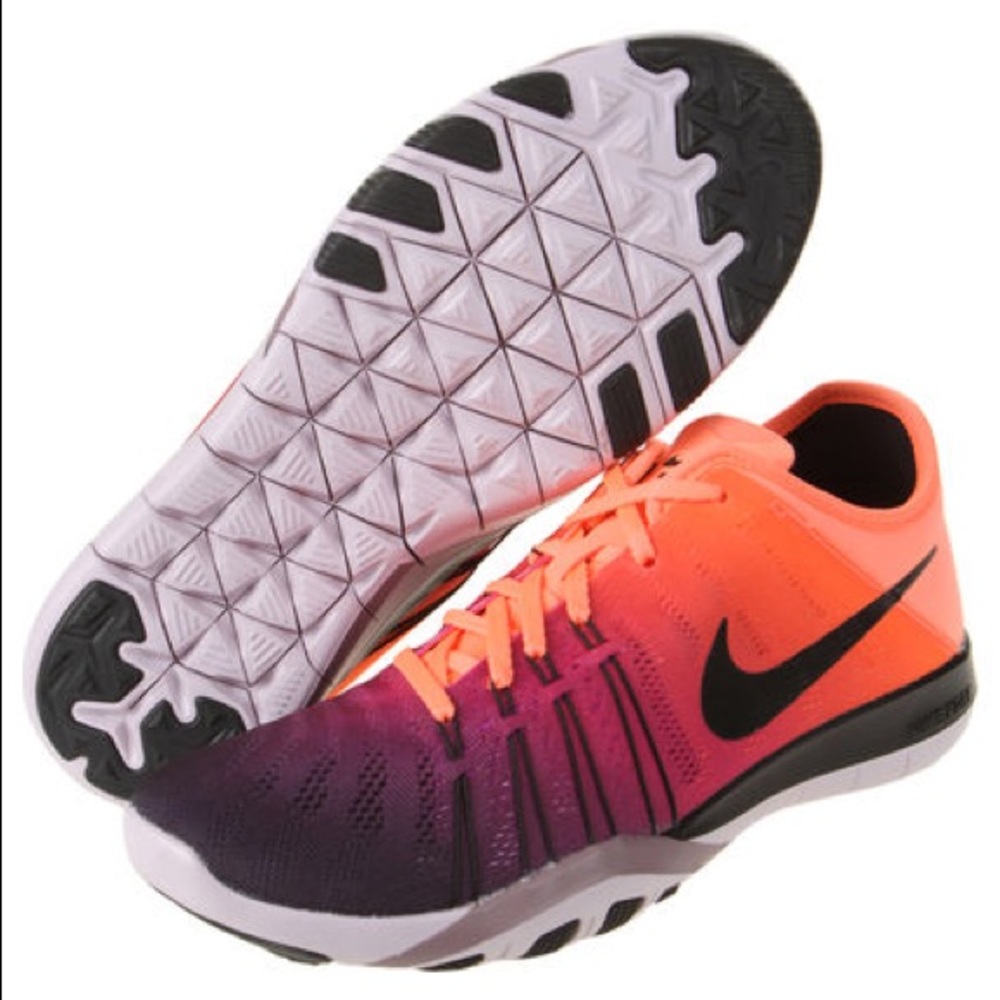 NIKE Free TR 6 Spectrum Orange & Purple Sneakers - Picture 7 of 12